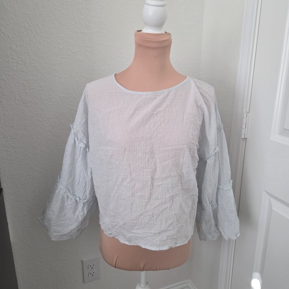 Loose semi see through top